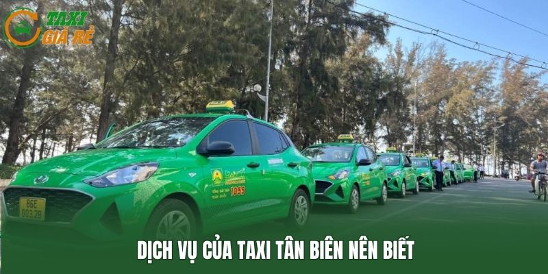 Dịch vụ của Taxi Tân Biên nên biết