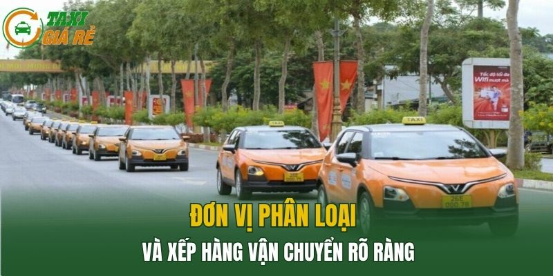 Đơn vị phân loại và xếp hàng vận chuyển rõ ràng