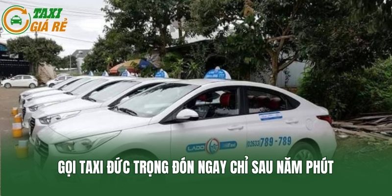 Gọi taxi Đức Trọng đón ngay chỉ sau năm phút
