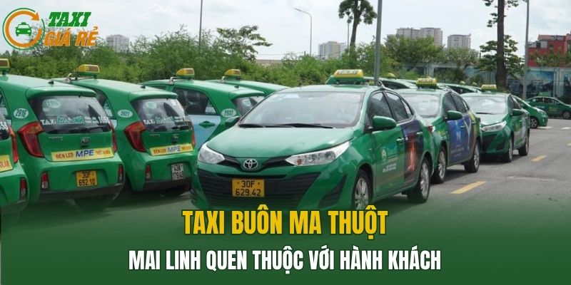 Taxi Buôn Ma Thuột Mai linh quen thuộc với hành khách